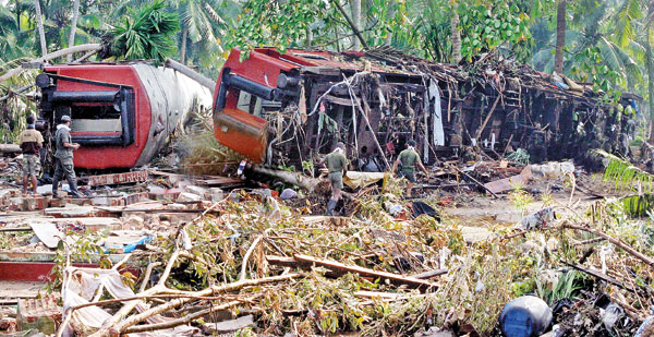 Where tsunami hit sri lanka